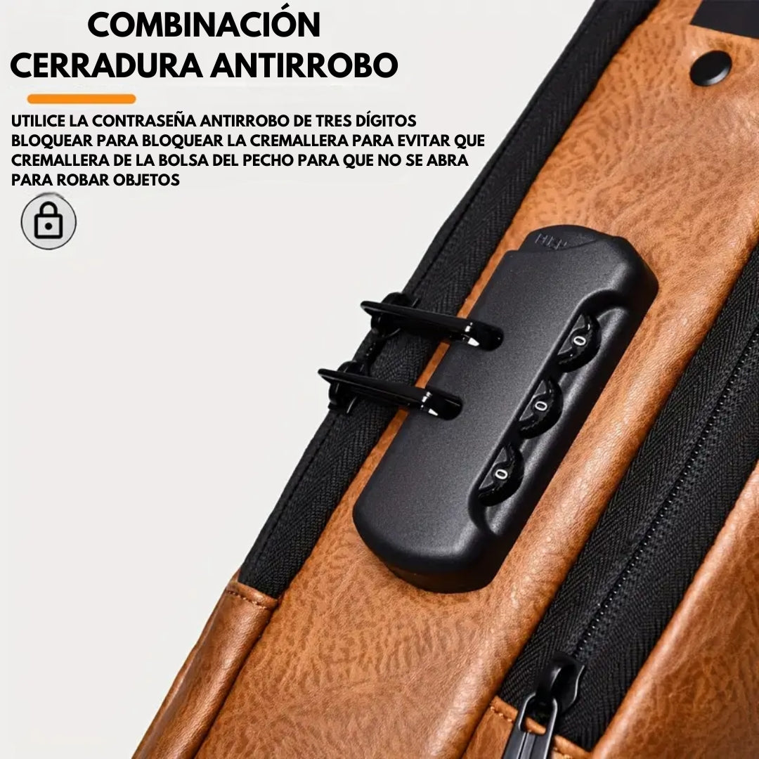 TREK™ Bandolera 2023 con Puerto USB l Antirobo