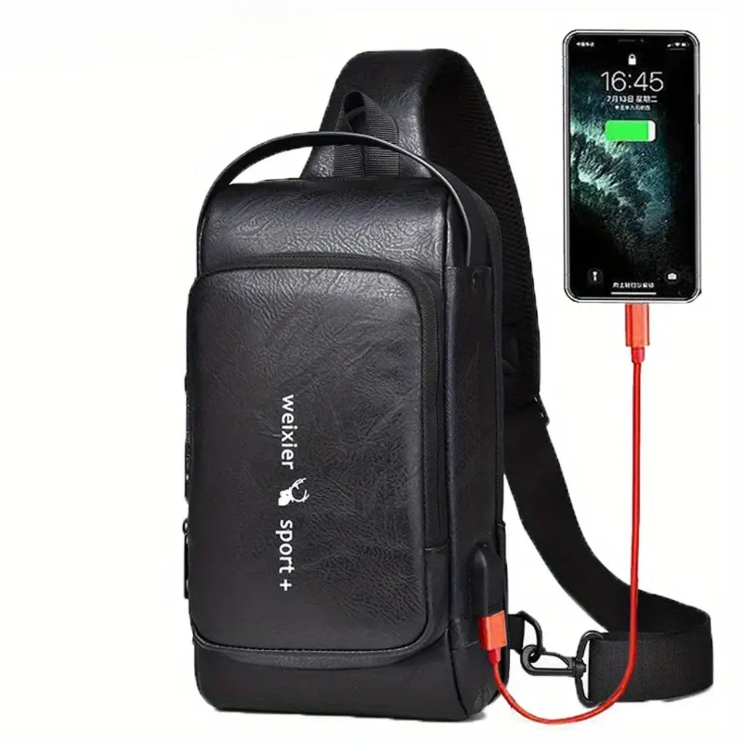 TREK™ Bandolera 2023 con Puerto USB l Antirobo