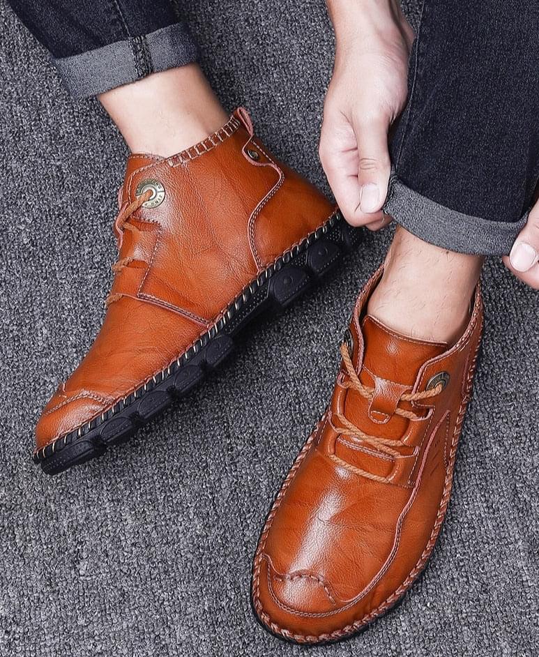 Botas de Cuero Vintage para Hombre