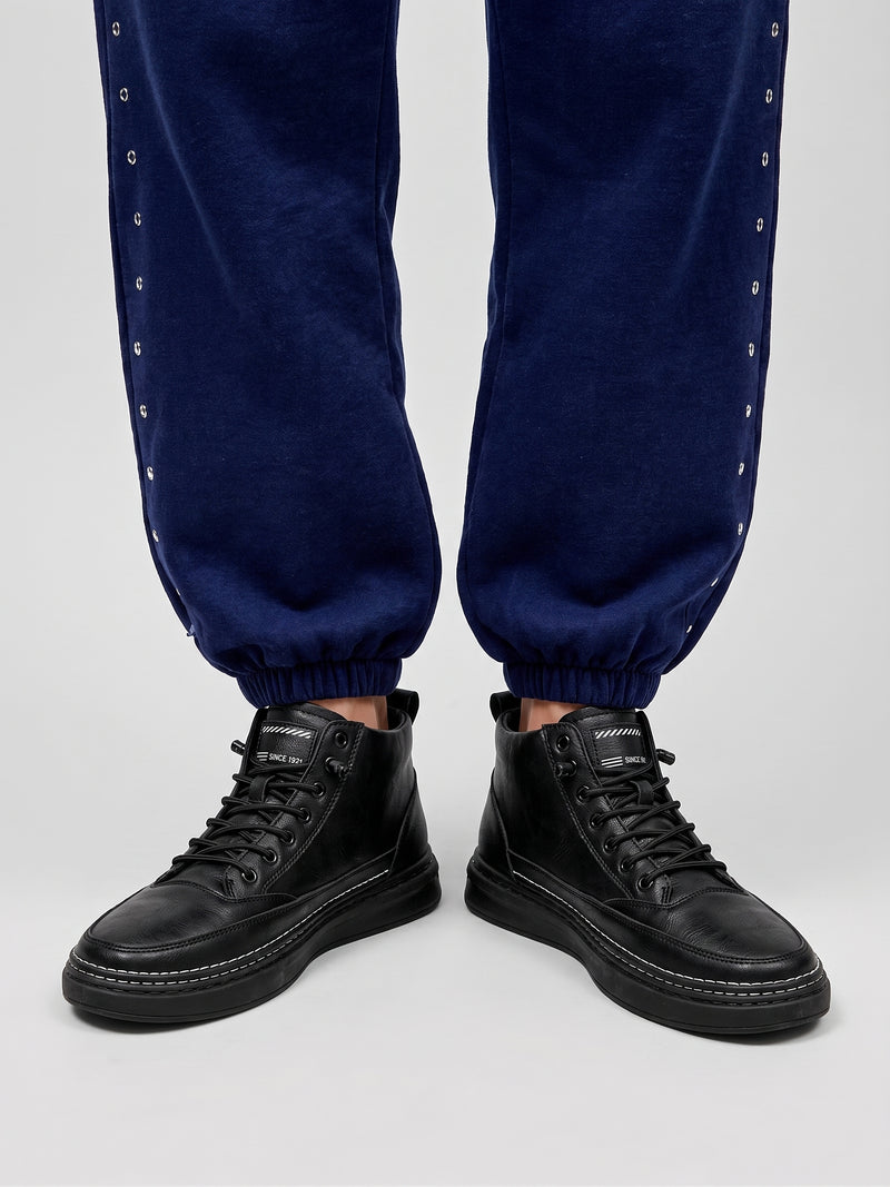 Botas de Cuero con Cremallera para Hombre