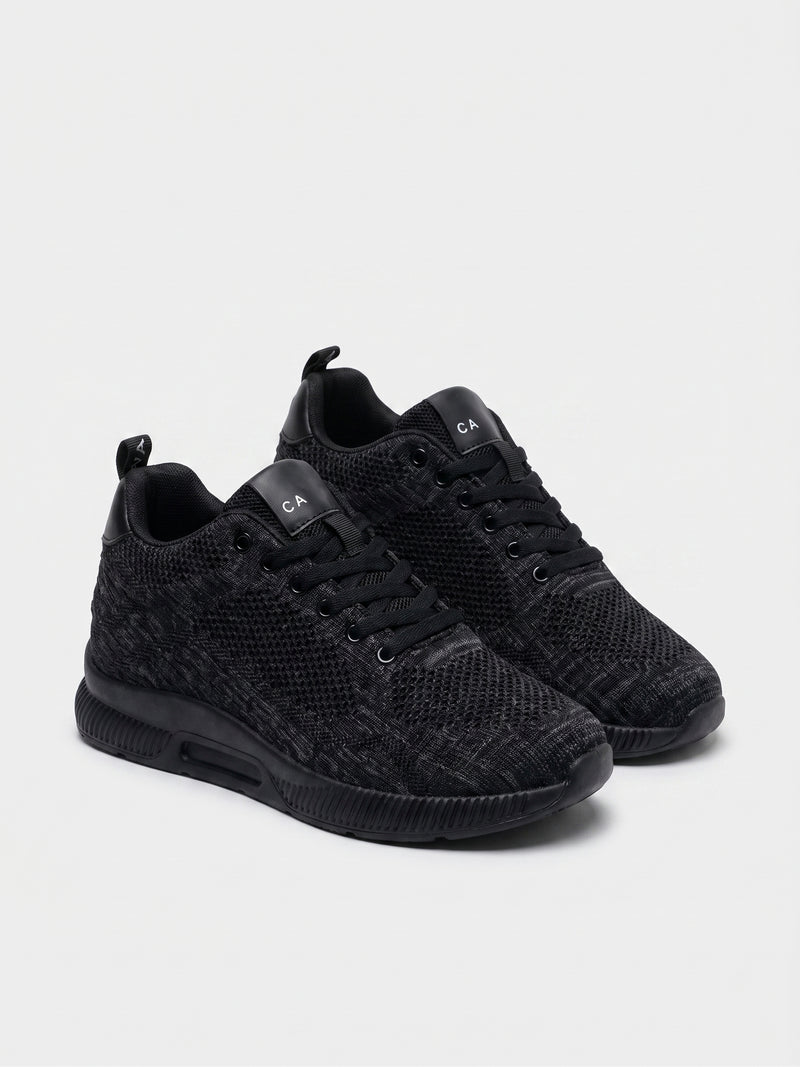 Tenis Pamper Full Black (+8cm de Altura)