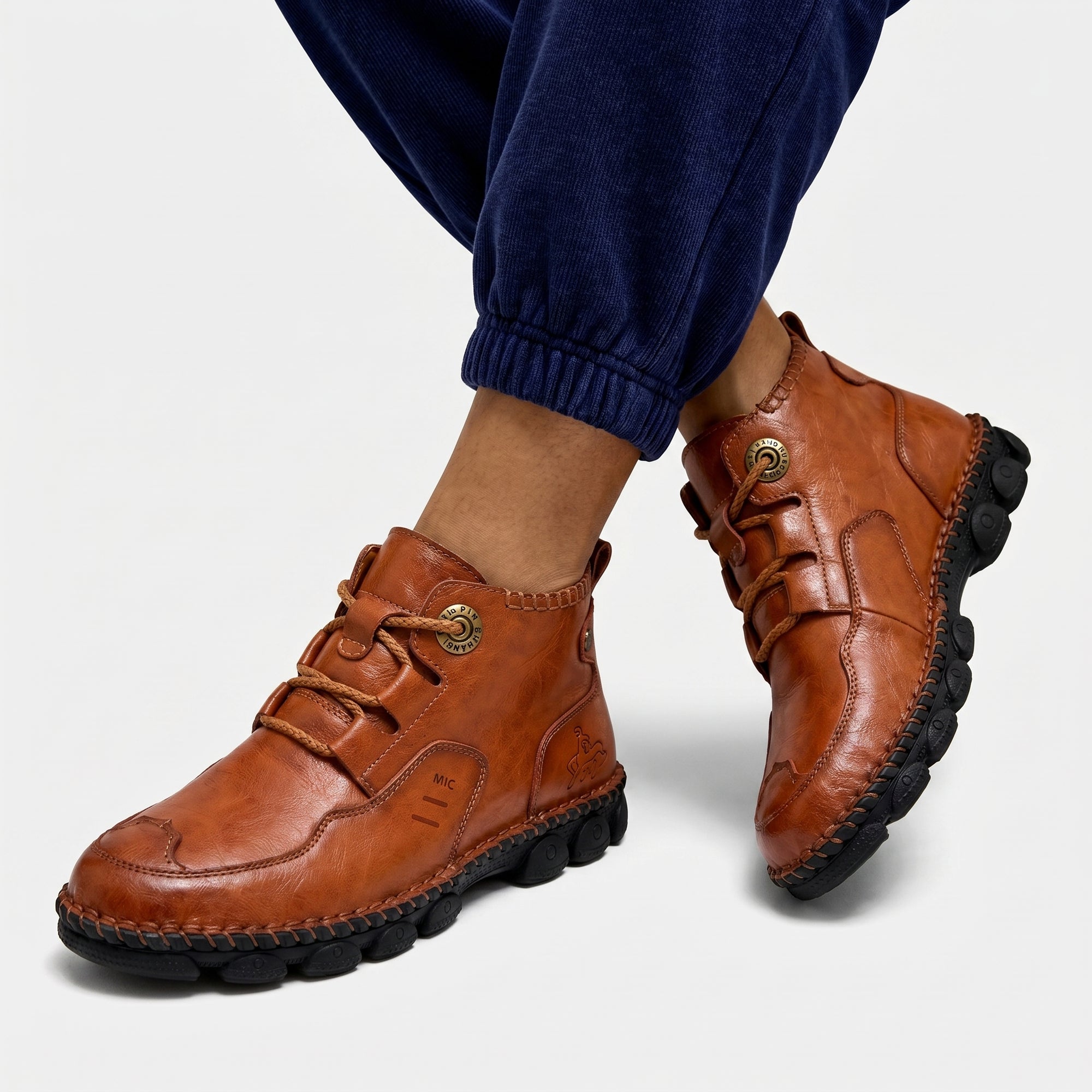 Botas de Cuero Vintage para Hombre