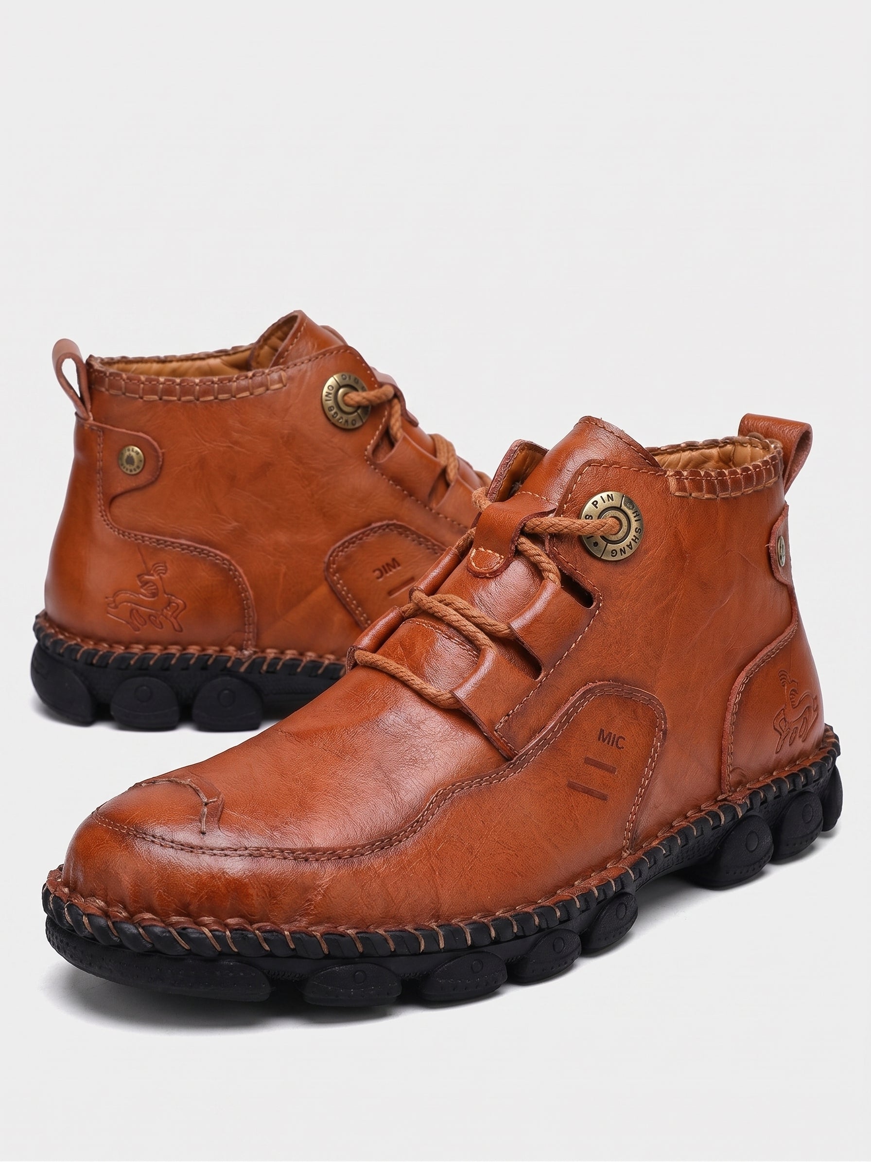 Botas de Cuero Vintage para Hombre